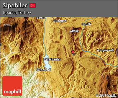 Physical 3D Map of Sipahiler