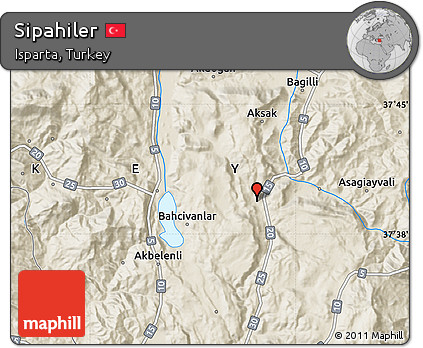 Shaded Relief Map of Sipahiler