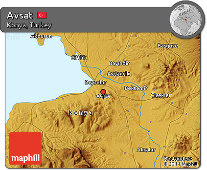 Physical 3D Map of Avsat