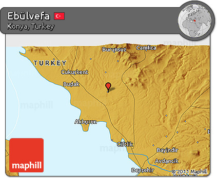 Physical 3D Map of Ebülvefa