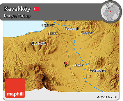 Physical 3D Map of Kavakköy