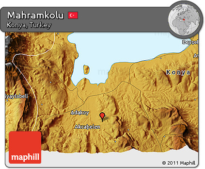 Physical 3D Map of Mahramkolu