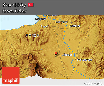 Physical 3D Map of Kavakköy