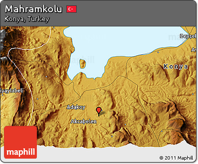 Physical 3D Map of Mahramkolu