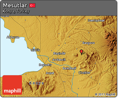 Physical 3D Map of Mesutlar