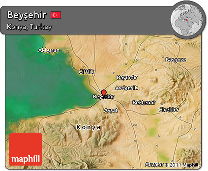 Satellite 3D Map of Beyşehir