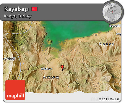 Satellite 3D Map of Kayabaşı