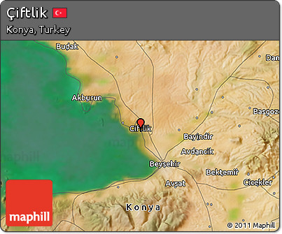 Satellite 3D Map of Çiftlik