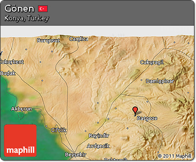 Satellite 3D Map of Gönen
