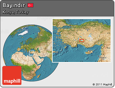 Satellite Location Map of Bayındır