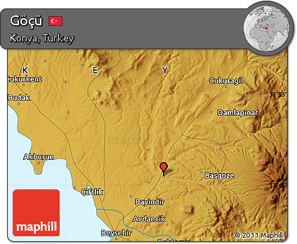 Physical Map of Göçü