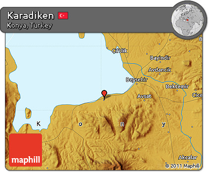 Physical Map of Karadiken