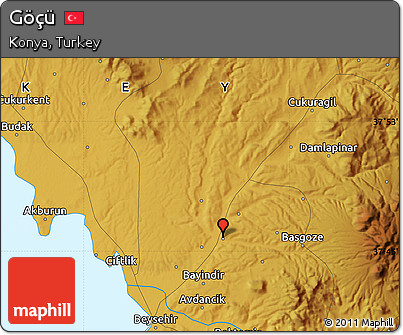 Physical Map of Göçü