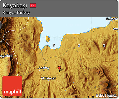 Physical Map of Kayabaşı