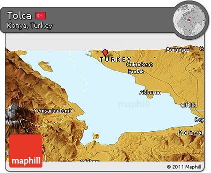 Physical Panoramic Map of Tolca
