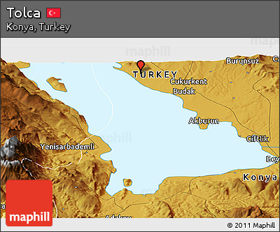 Physical Panoramic Map of Tolca