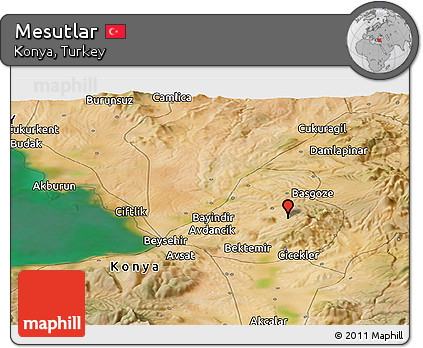 Satellite Panoramic Map of Mesutlar