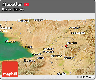 Satellite Panoramic Map of Mesutlar