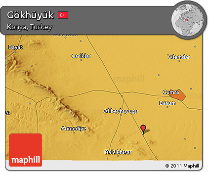 Physical 3D Map of Gökhüyük
