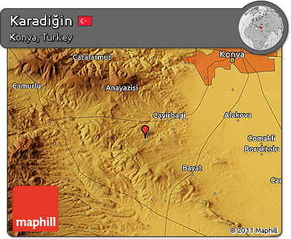 Physical 3D Map of Karadiğin