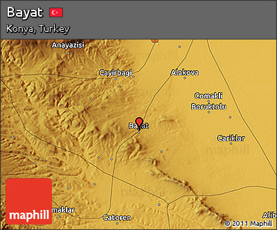 Physical 3D Map of Bayat