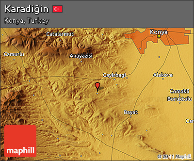 Physical 3D Map of Karadiğin