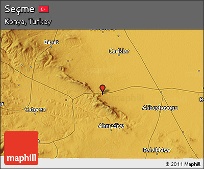 Physical 3D Map of Seçme