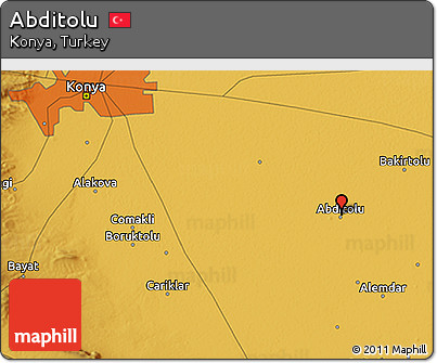 Physical 3D Map of Abditolu