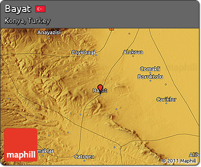 Physical 3D Map of Bayat