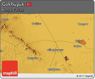 Physical 3D Map of Gökhüyük