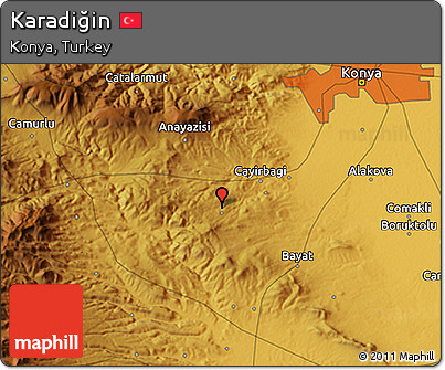 Physical 3D Map of Karadiğin