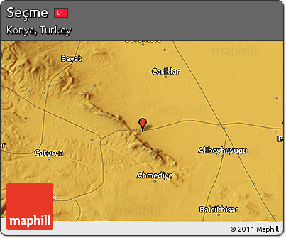 Physical 3D Map of Seçme