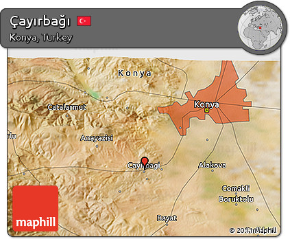 Satellite 3D Map of Çayırbağı