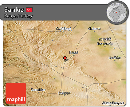 Satellite 3D Map of Sarıkız