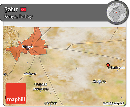 Satellite 3D Map of Şatır