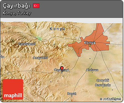 Satellite 3D Map of Çayırbağı