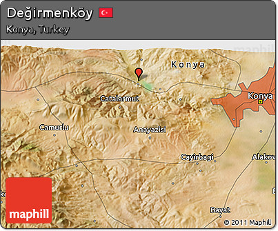 Satellite 3D Map of Değirmenköy