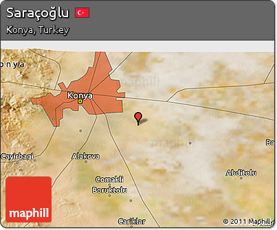 Satellite 3D Map of Saraçoğlu