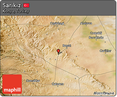 Satellite 3D Map of Sarıkız