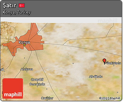 Satellite 3D Map of Şatır