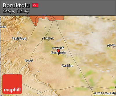 Satellite 3D Map of Boruktolu