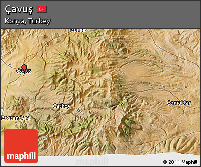 Satellite 3D Map of Çavuş