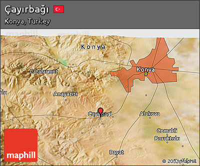 Satellite 3D Map of Çayırbağı