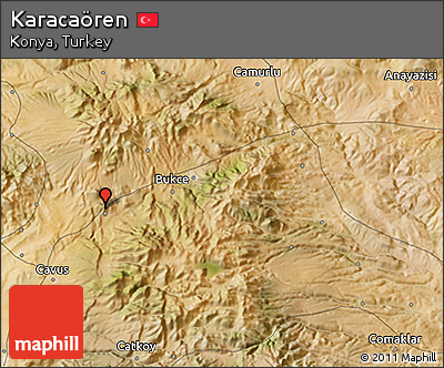 Satellite 3D Map of Karacaören
