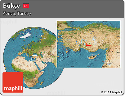 Satellite Location Map of Bükçe
