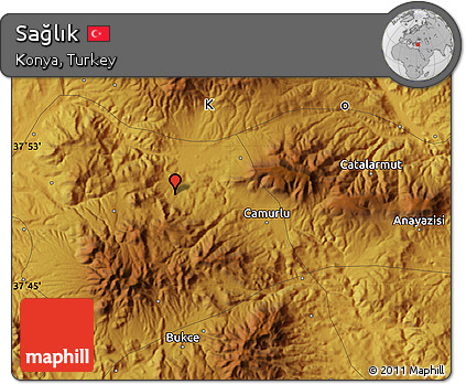 Physical Map of Sağlık