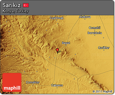 Physical Map of Sarıkız