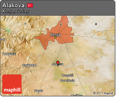 Satellite Map of Alakova