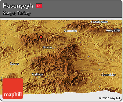 Physical Panoramic Map of Hasanşeyh