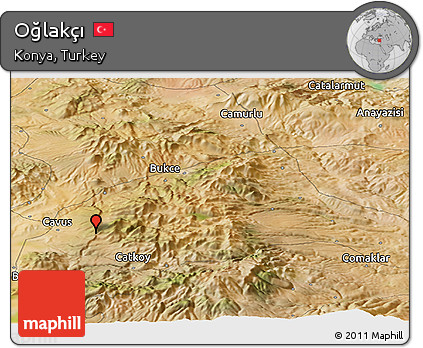 Satellite Panoramic Map of Oğlakçı